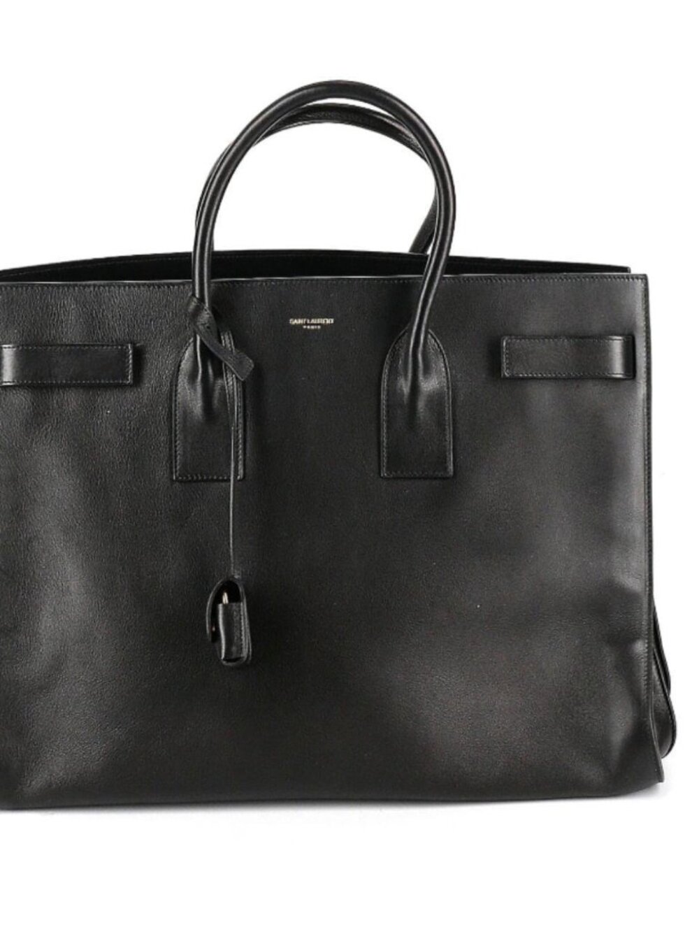 Black Large Saint Laurent Sac Du Jour